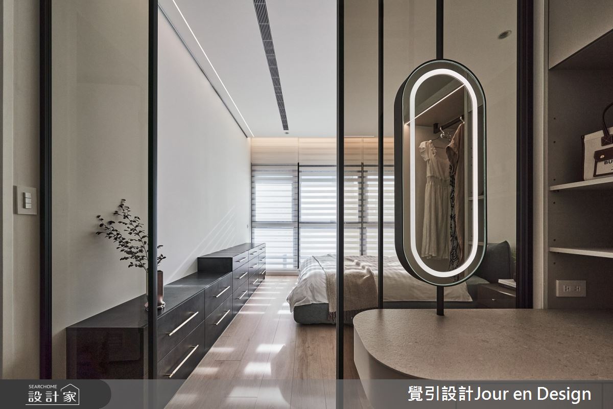 45坪新古屋(10年以下)＿現代風臥室更衣間案例圖片＿覺引設計Jour en Design＿覺引_台北_大同璽苑之31