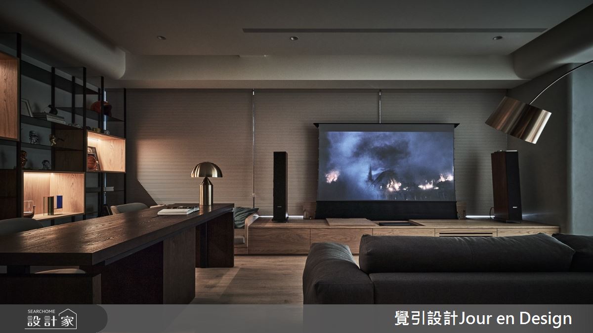 45坪新古屋(10年以下)＿現代風客廳書房案例圖片＿覺引設計Jour en Design＿覺引_台北_大同璽苑之32