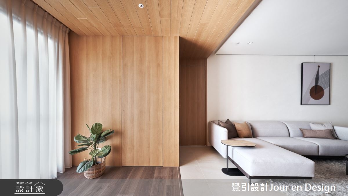 32坪新成屋(5年以下)＿現代風客廳案例圖片＿覺引設計Jour en Design＿覺引_台南_愛書人天堂的住所之19