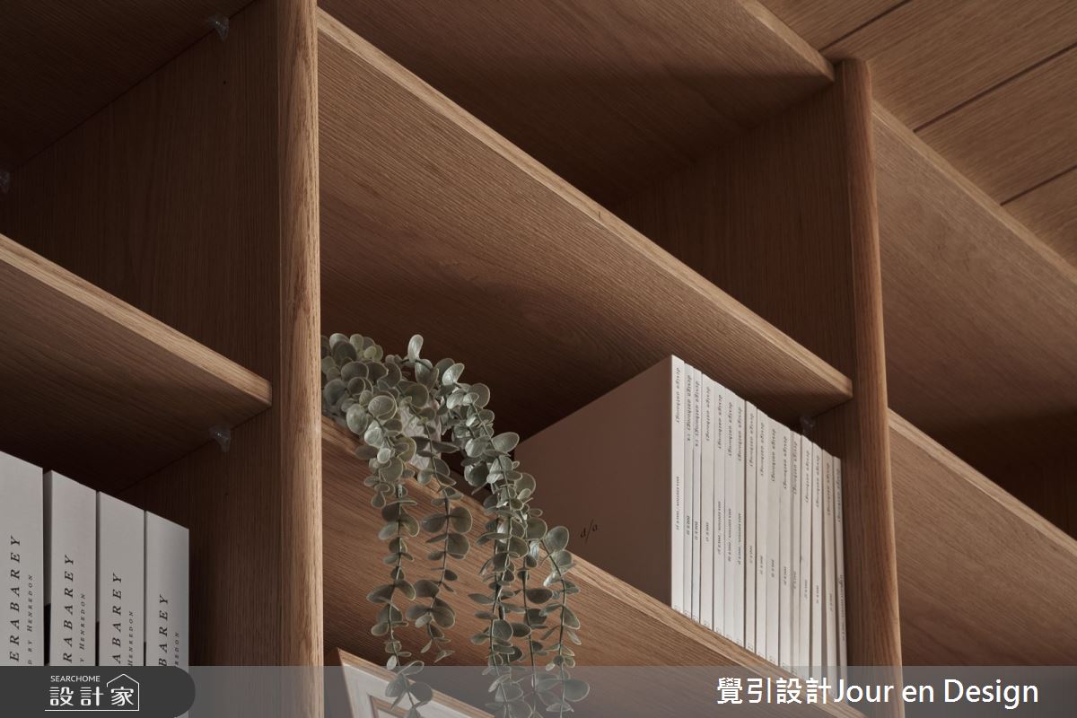 32坪新成屋(5年以下)＿現代風客廳案例圖片＿覺引設計Jour en Design＿覺引_台南_愛書人天堂的住所之36