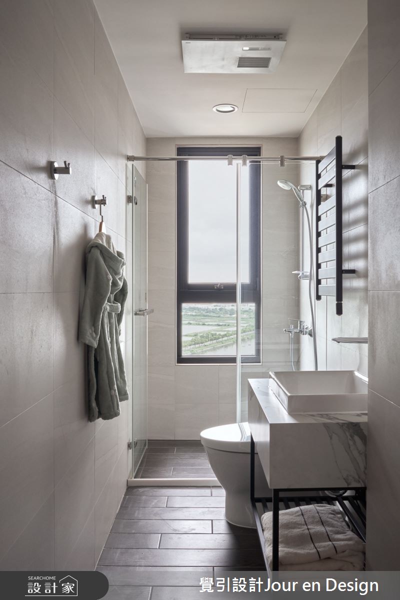 32坪新成屋(5年以下)＿現代風浴室案例圖片＿覺引設計Jour en Design＿覺引_台南_愛書人天堂的住所之30