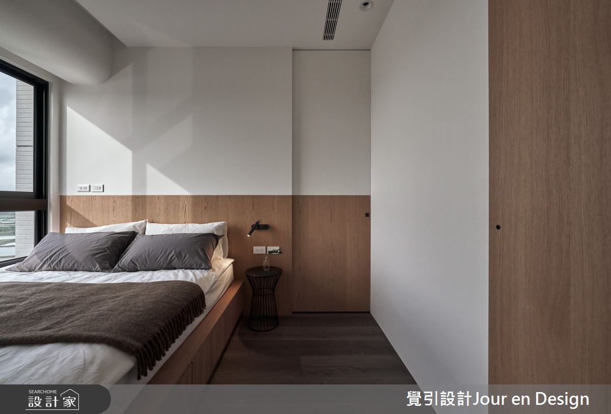32坪新成屋(5年以下)＿現代風臥室案例圖片＿覺引設計Jour en Design＿覺引_台南_愛書人天堂的住所之31