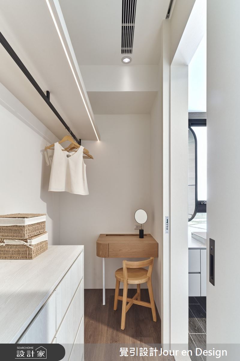 32坪新成屋(5年以下)＿現代風更衣間案例圖片＿覺引設計Jour en Design＿覺引_台南_愛書人天堂的住所之33