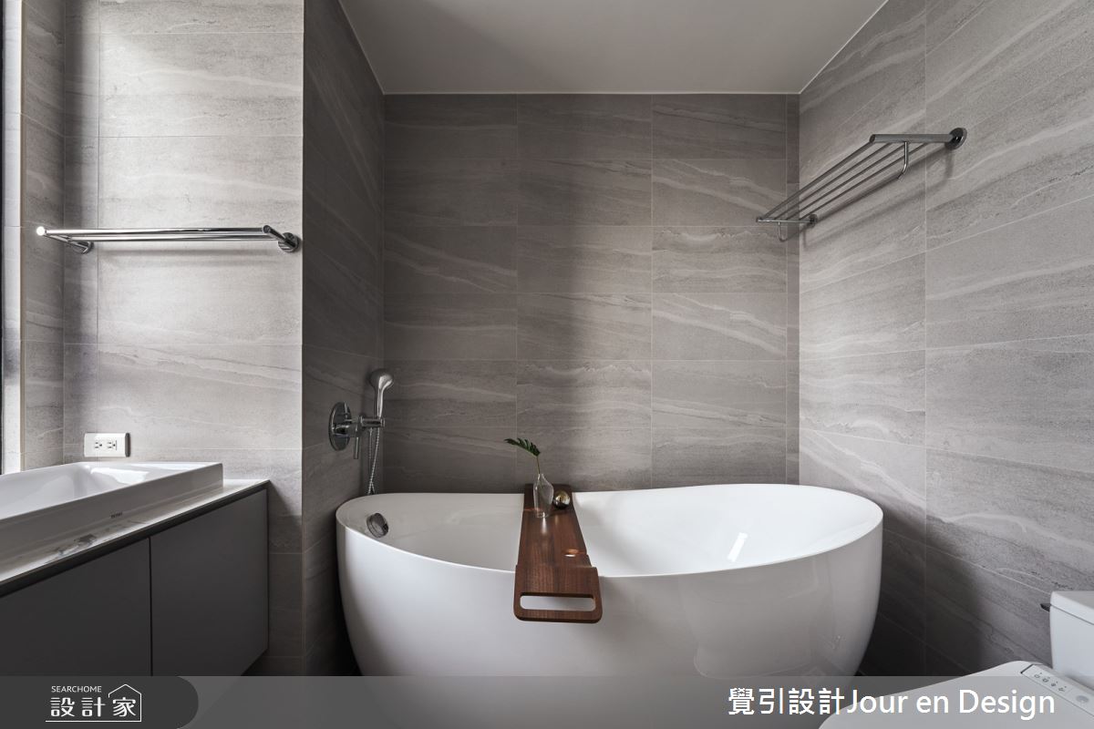 32坪新成屋(5年以下)＿現代風浴室案例圖片＿覺引設計Jour en Design＿覺引_台南_愛書人天堂的住所之35