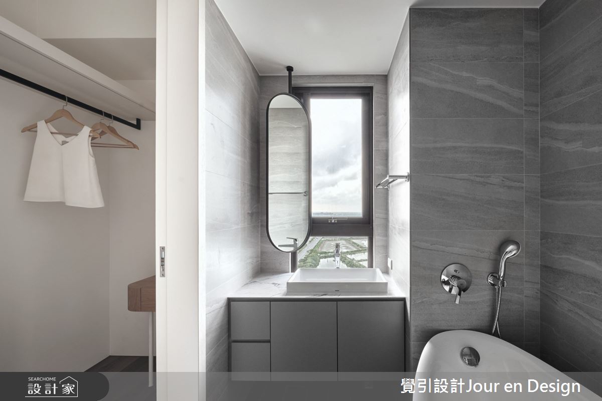32坪新成屋(5年以下)＿現代風浴室案例圖片＿覺引設計Jour en Design＿覺引_台南_愛書人天堂的住所之34