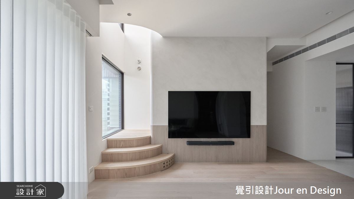55坪毛胚屋＿現代風客廳樓梯案例圖片＿覺引設計Jour en Design＿覺引_日出L宅之22