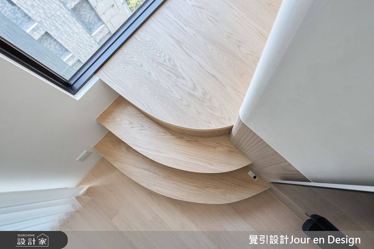 55坪毛胚屋＿現代風客廳樓梯案例圖片＿覺引設計Jour en Design＿覺引_日出L宅之25
