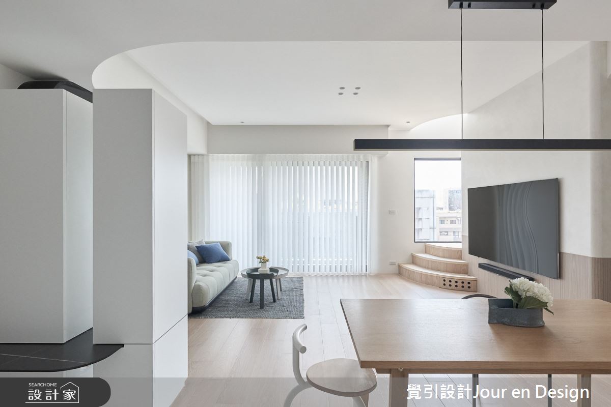 55坪毛胚屋＿現代風客廳餐廳案例圖片＿覺引設計Jour en Design＿覺引_日出L宅之21