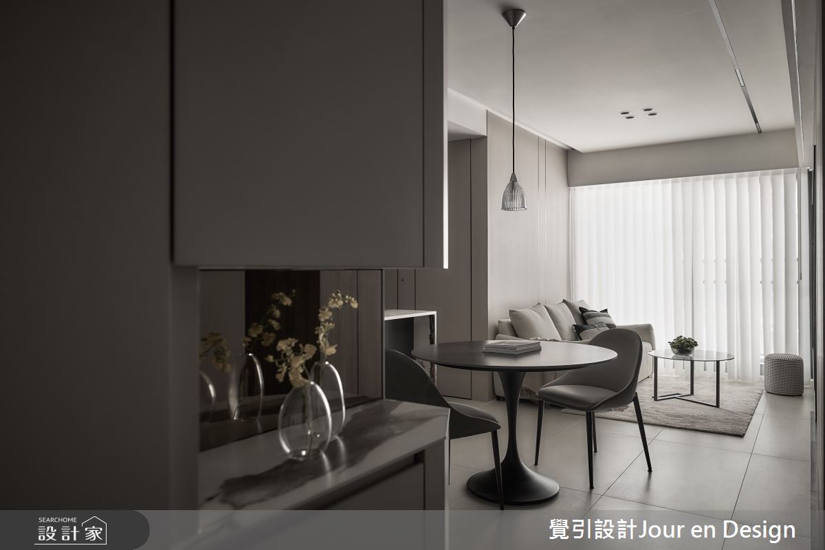 23坪新成屋(5年以下)＿現代風玄關餐廳案例圖片＿覺引設計Jour en Design＿覺引_美術白天鵝之1