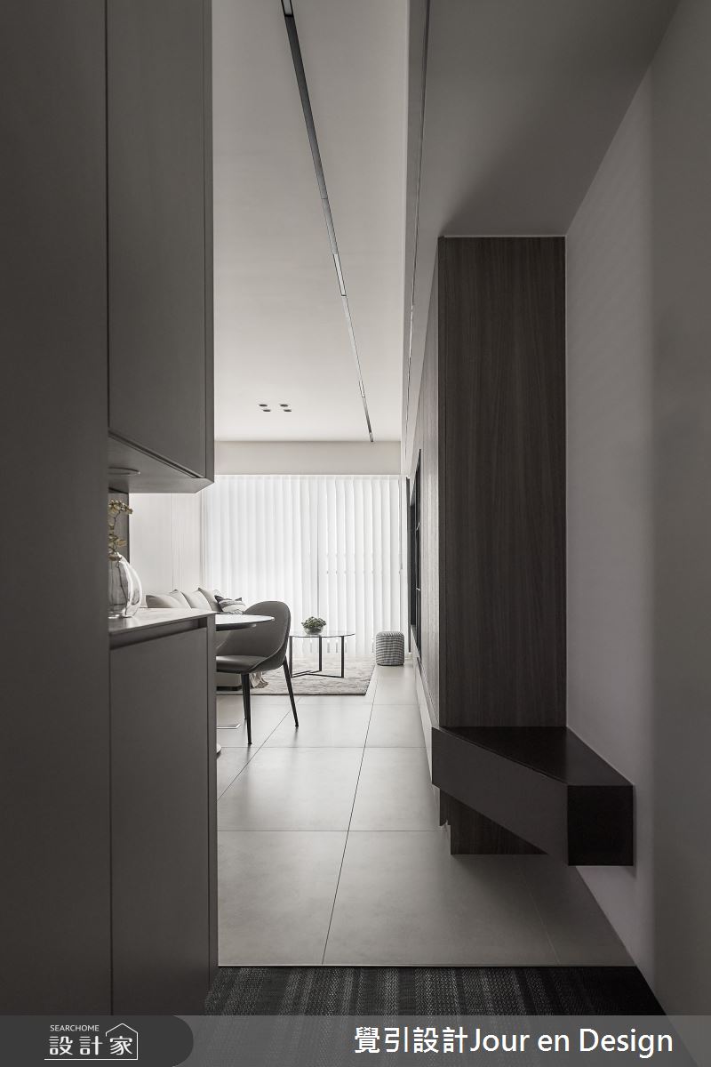 23坪新成屋(5年以下)＿現代風玄關案例圖片＿覺引設計Jour en Design＿覺引_美術白天鵝之2