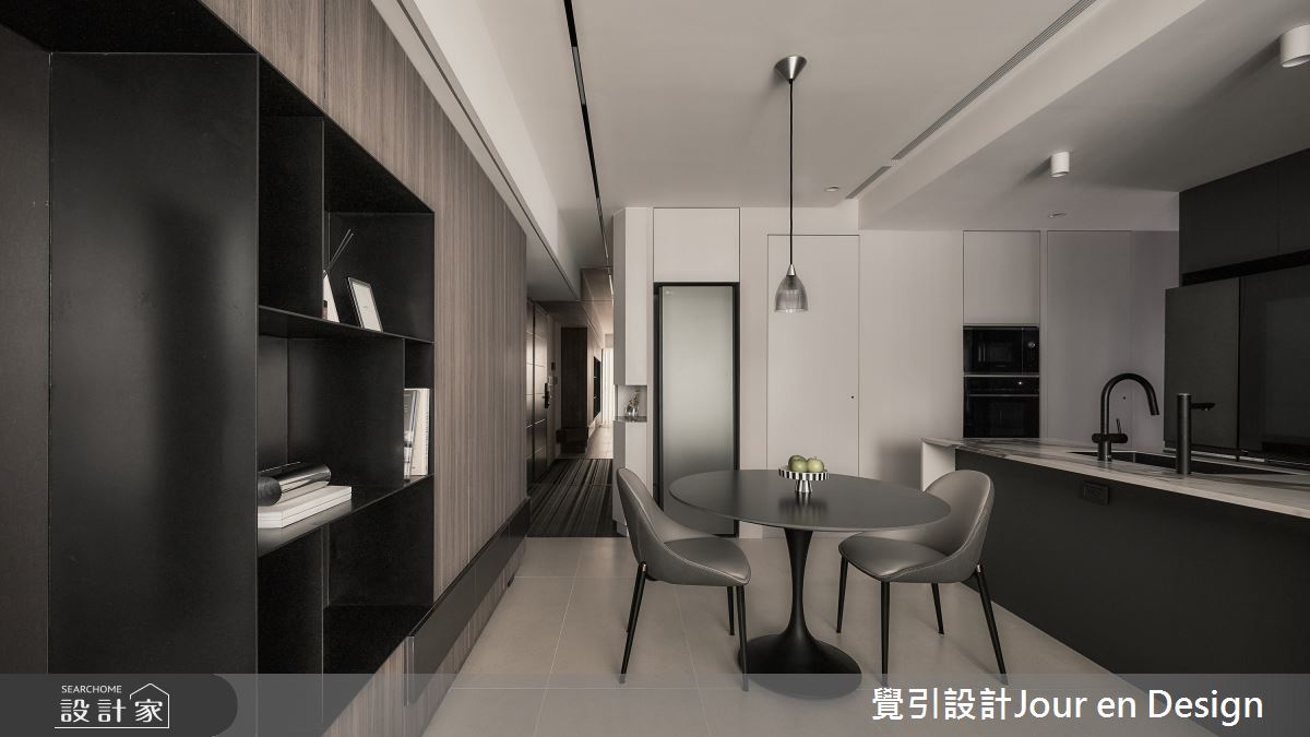 23坪新成屋(5年以下)＿現代風玄關餐廳中島案例圖片＿覺引設計Jour en Design＿覺引_美術白天鵝之7