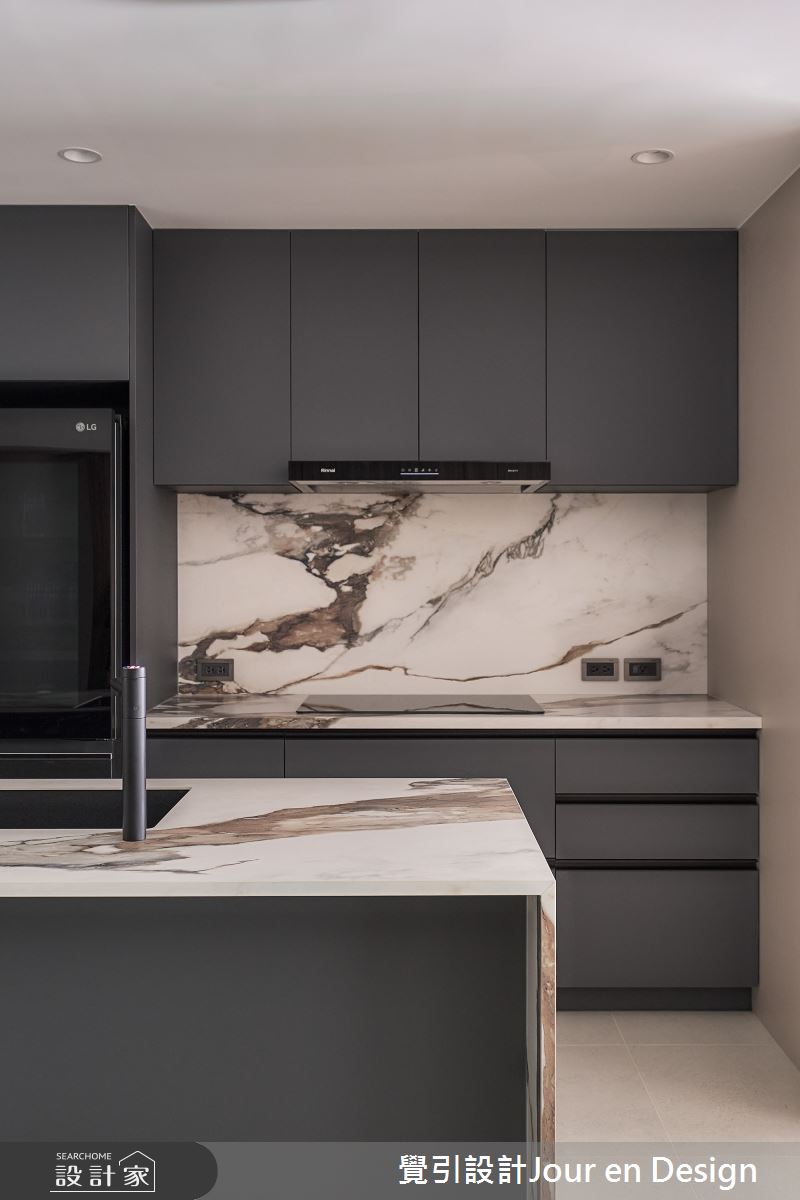 23坪新成屋(5年以下)＿現代風廚房中島案例圖片＿覺引設計Jour en Design＿覺引_美術白天鵝之24