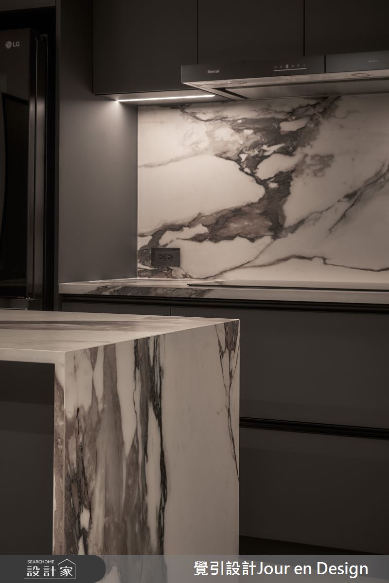 23坪新成屋(5年以下)＿現代風廚房中島案例圖片＿覺引設計Jour en Design＿覺引_美術白天鵝之25