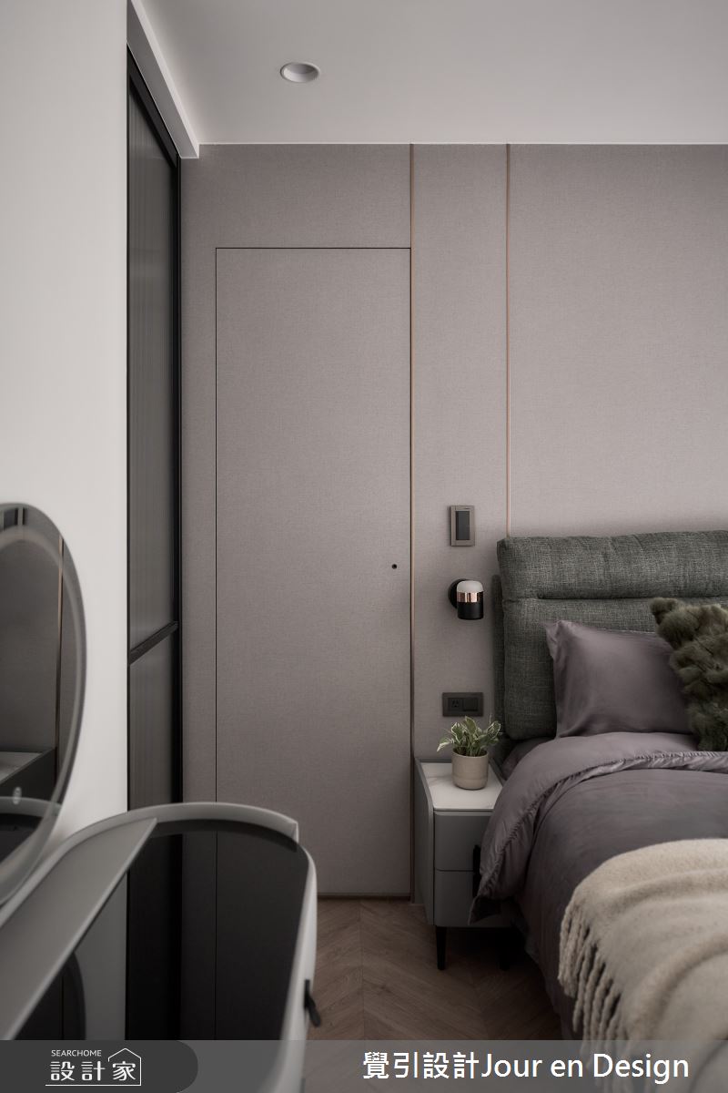 23坪新成屋(5年以下)＿現代風臥室案例圖片＿覺引設計Jour en Design＿覺引_美術白天鵝之27