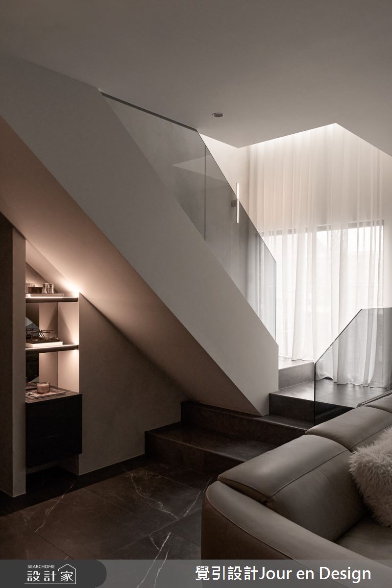 52坪毛胚屋＿現代風客廳樓梯案例圖片＿覺引設計Jour en Design＿覺引_日出C宅之20