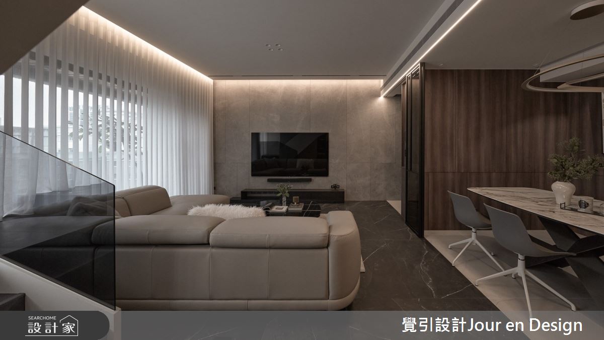 52坪毛胚屋＿現代風客廳餐廳案例圖片＿覺引設計Jour en Design＿覺引_日出C宅之8