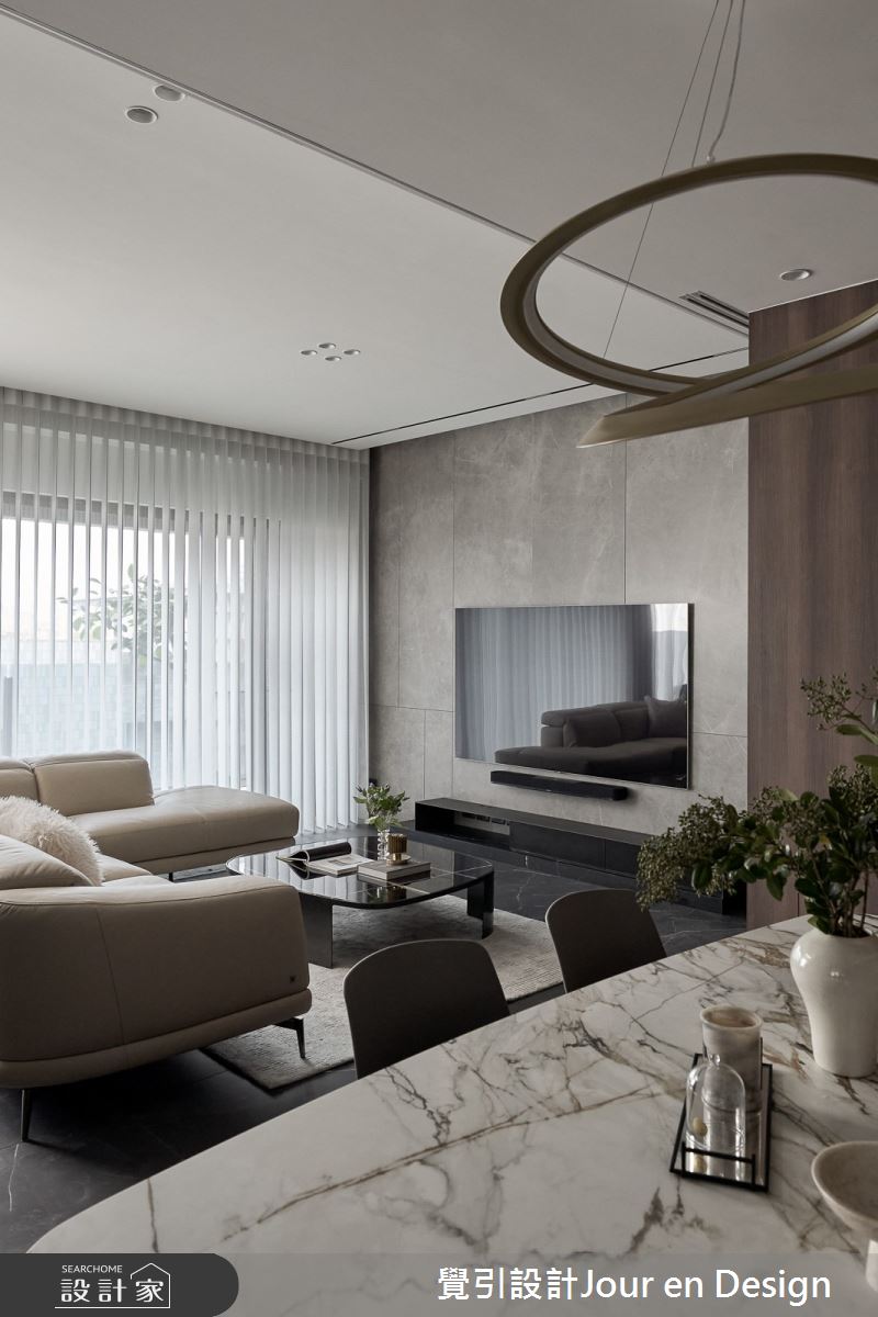 52坪毛胚屋＿現代風客廳餐廳案例圖片＿覺引設計Jour en Design＿覺引_日出C宅之6