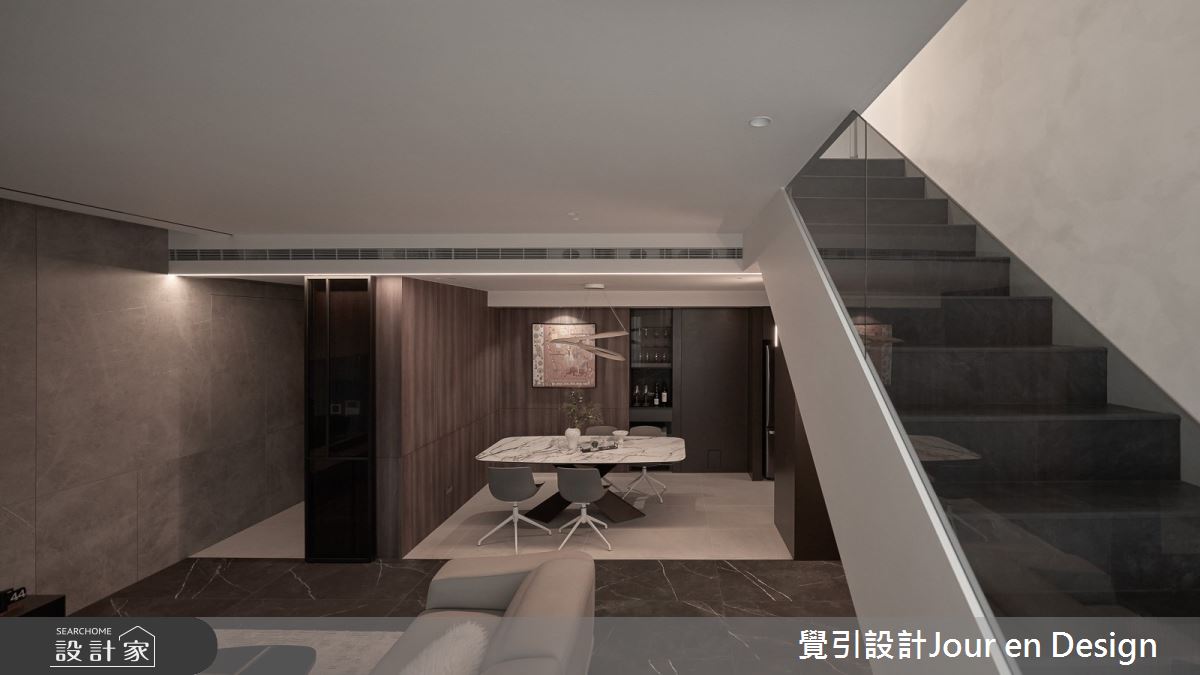 52坪毛胚屋＿現代風客廳餐廳樓梯案例圖片＿覺引設計Jour en Design＿覺引_日出C宅之23