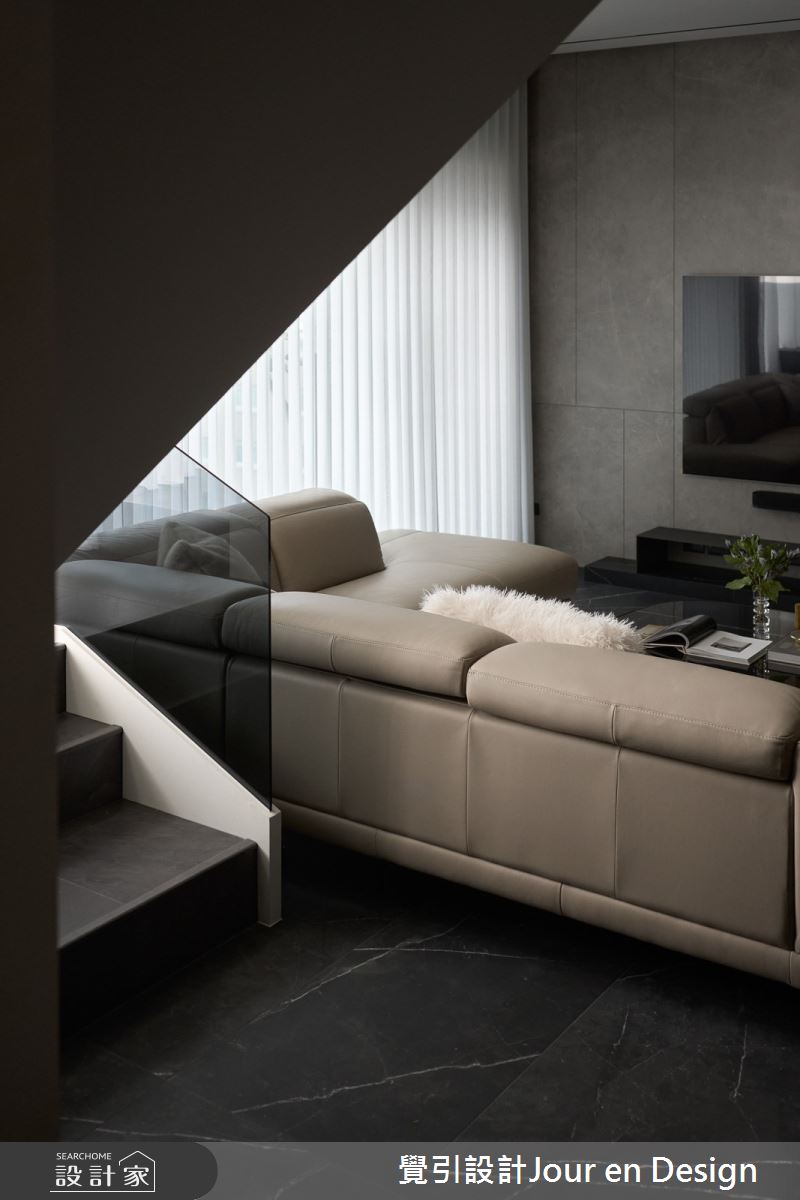 52坪毛胚屋＿現代風客廳樓梯案例圖片＿覺引設計Jour en Design＿覺引_日出C宅之18