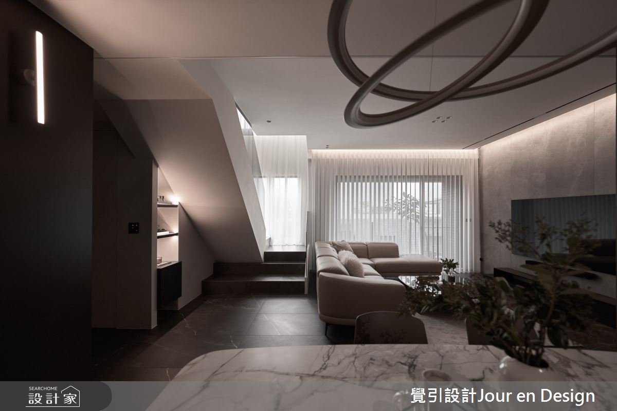 52坪毛胚屋＿現代風客廳餐廳樓梯案例圖片＿覺引設計Jour en Design＿覺引_日出C宅之19