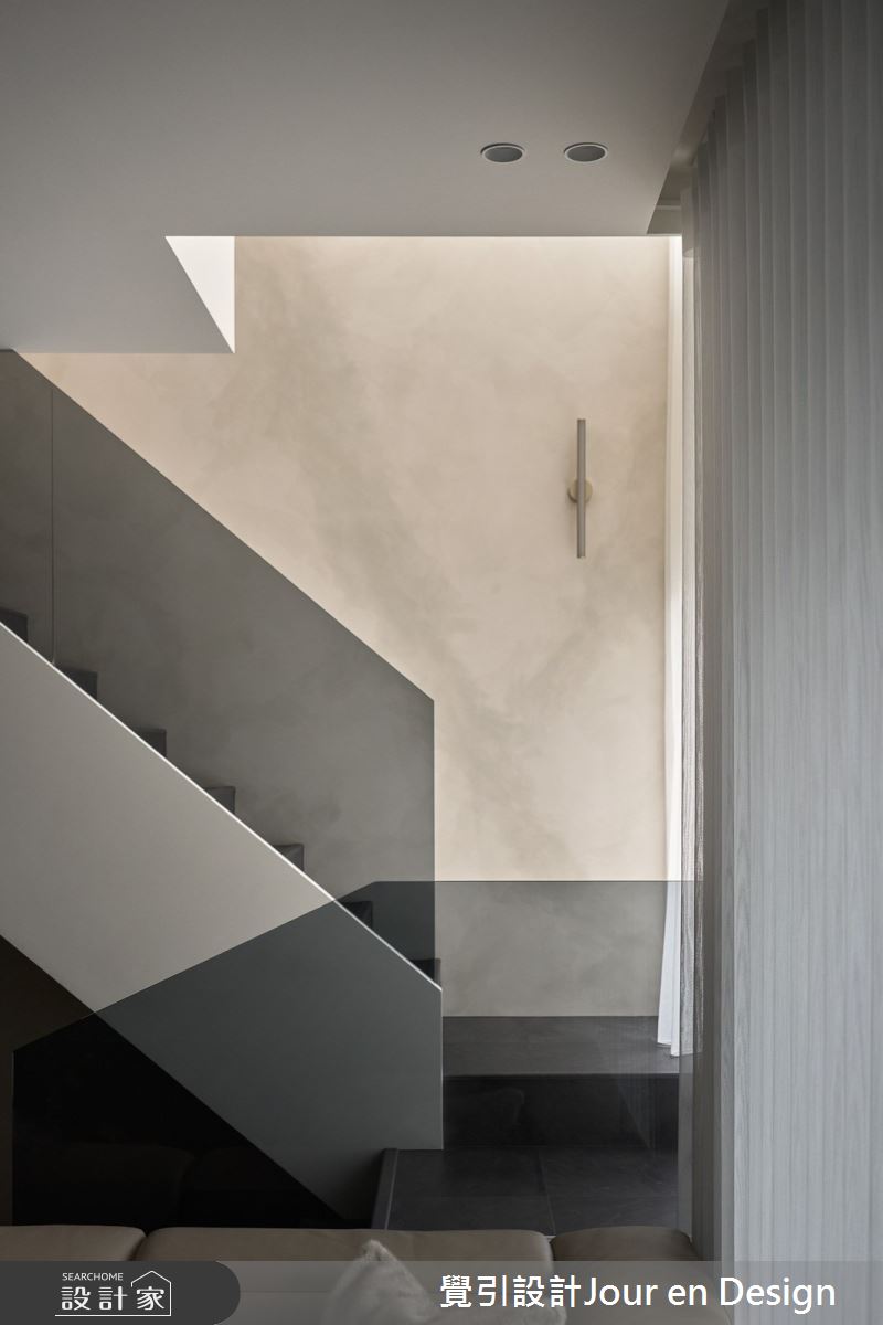 52坪毛胚屋＿現代風客廳樓梯案例圖片＿覺引設計Jour en Design＿覺引_日出C宅之22