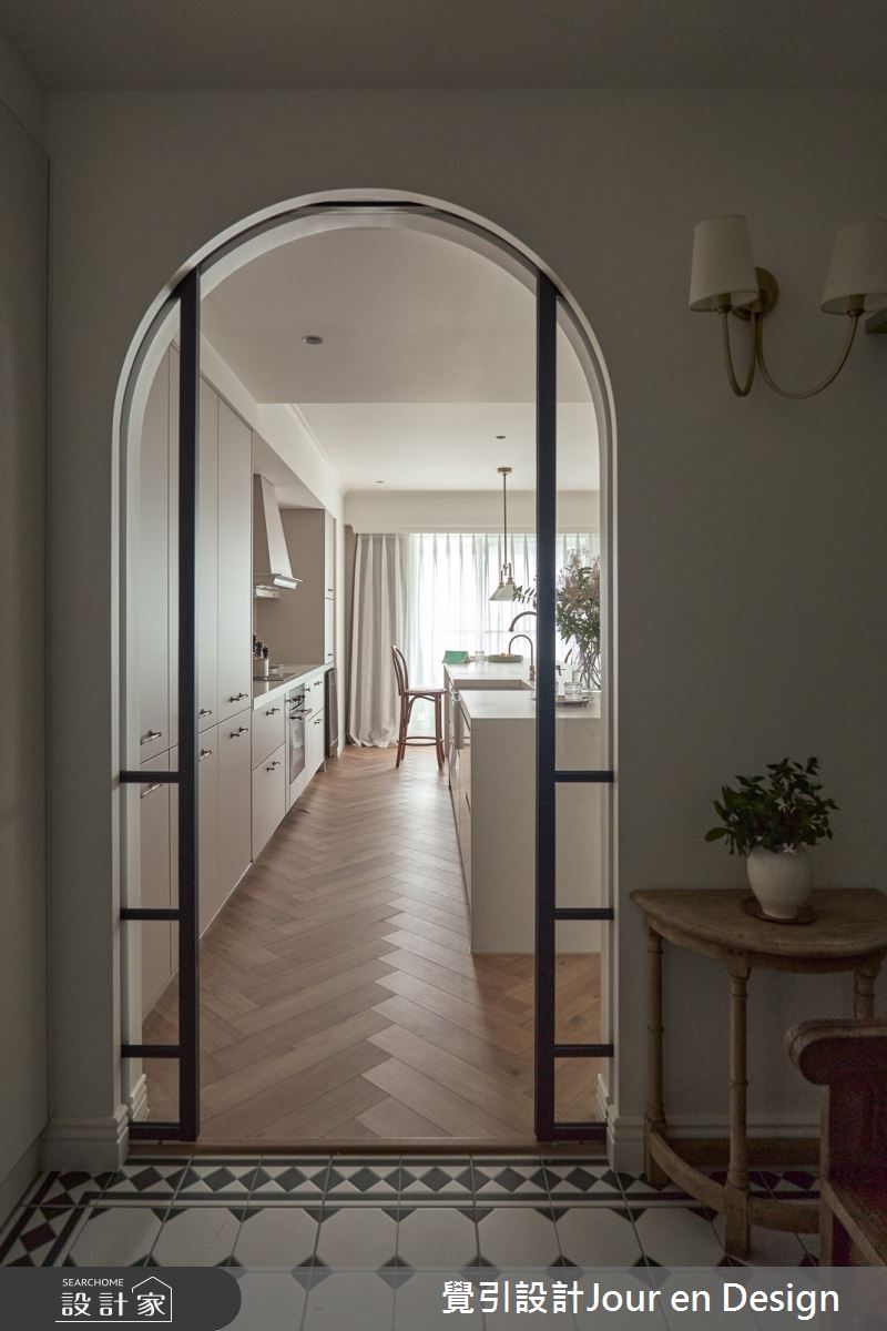 30坪新成屋(5年以下)＿英式風玄關案例圖片＿覺引設計Jour en Design＿覺引_英式茶韻之8