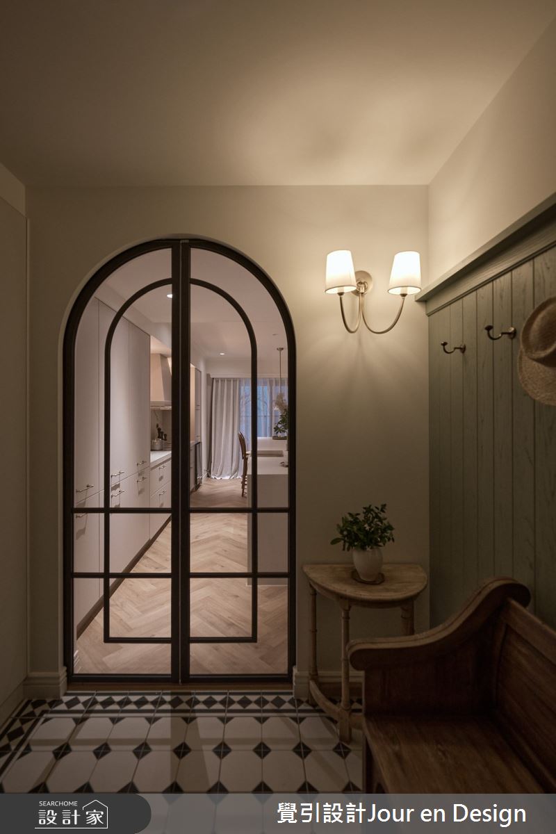 30坪新成屋(5年以下)＿英式風玄關案例圖片＿覺引設計Jour en Design＿覺引_英式茶韻之2