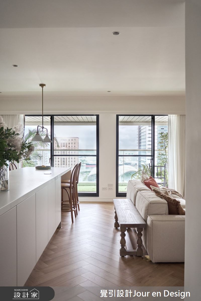 30坪新成屋(5年以下)＿英式風客廳餐廳中島案例圖片＿覺引設計Jour en Design＿覺引_英式茶韻之95