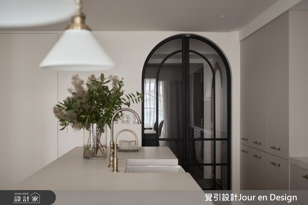 30坪新成屋(5年以下)＿英式風餐廳中島案例圖片＿覺引設計Jour en Design＿覺引_英式茶韻之7