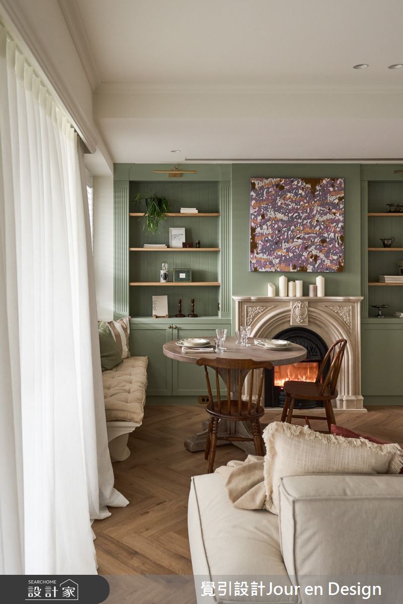 30坪新成屋(5年以下)＿英式風客廳案例圖片＿覺引設計Jour en Design＿覺引_英式茶韻之12