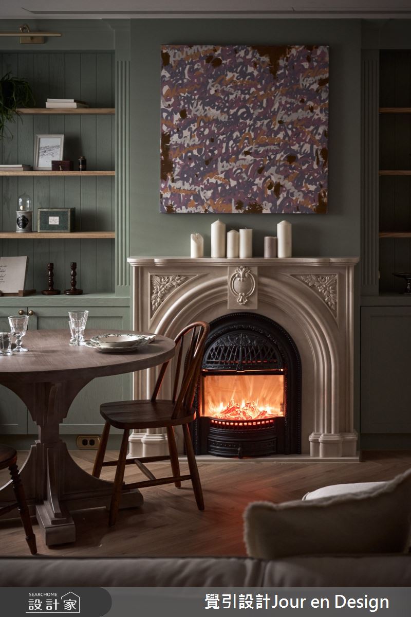 30坪新成屋(5年以下)＿英式風客廳案例圖片＿覺引設計Jour en Design＿覺引_英式茶韻之15