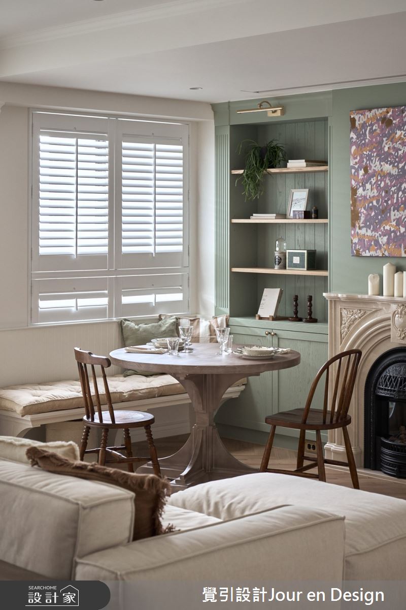 30坪新成屋(5年以下)＿英式風客廳案例圖片＿覺引設計Jour en Design＿覺引_英式茶韻之11