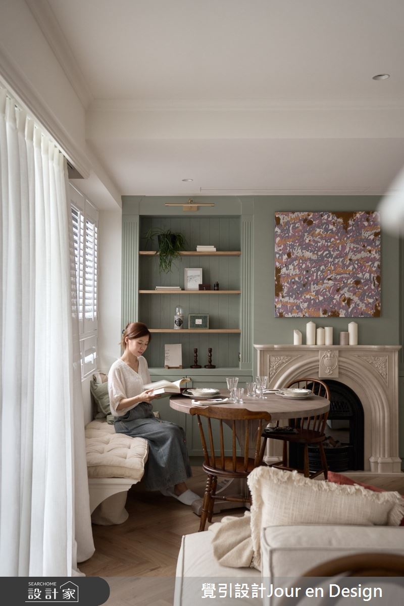 30坪新成屋(5年以下)＿英式風客廳案例圖片＿覺引設計Jour en Design＿覺引_英式茶韻之13