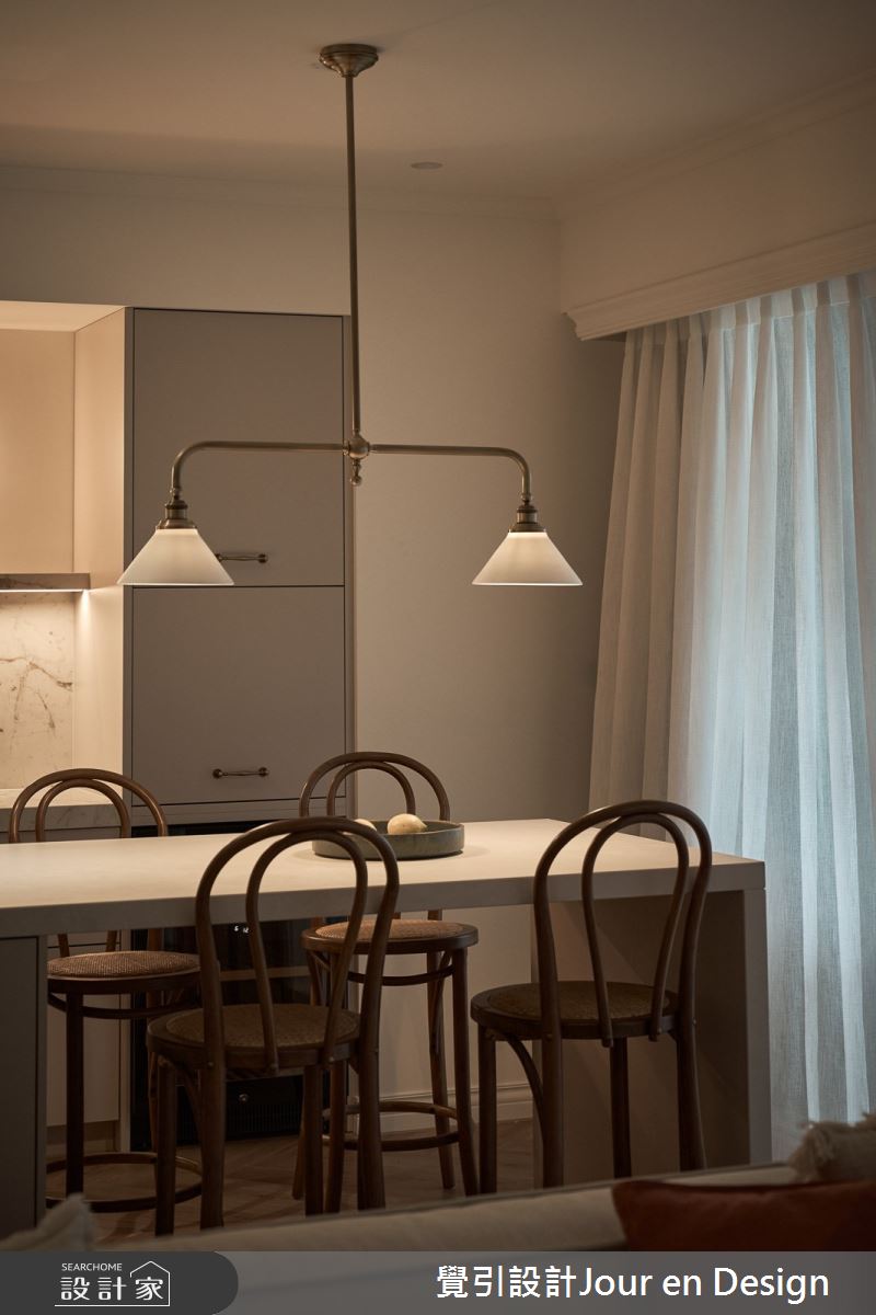 30坪新成屋(5年以下)＿英式風餐廳中島案例圖片＿覺引設計Jour en Design＿覺引_英式茶韻之21