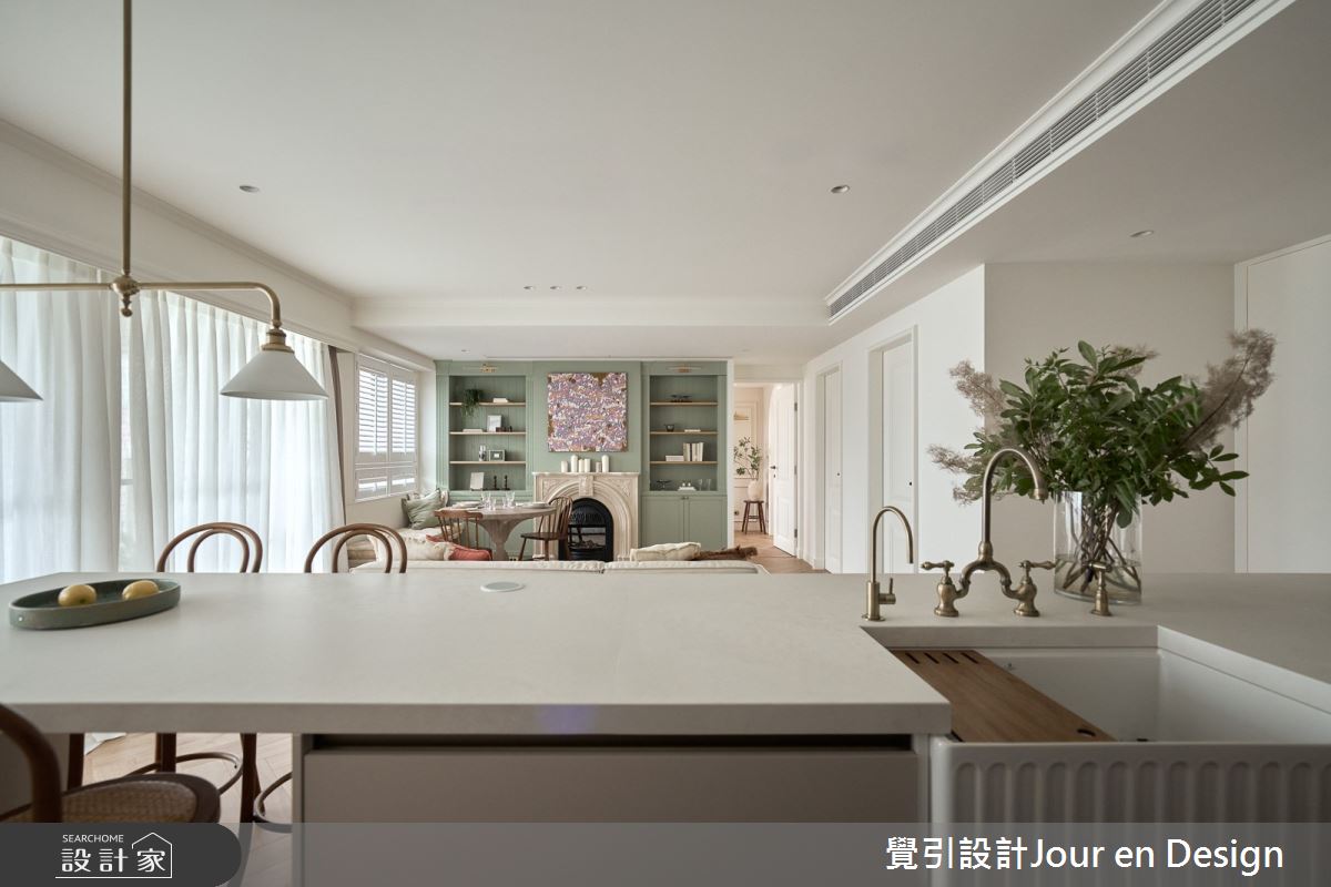 30坪新成屋(5年以下)＿英式風餐廳中島案例圖片＿覺引設計Jour en Design＿覺引_英式茶韻之26