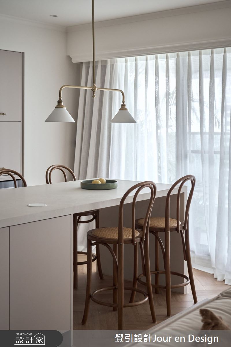 30坪新成屋(5年以下)＿英式風餐廳中島案例圖片＿覺引設計Jour en Design＿覺引_英式茶韻之20