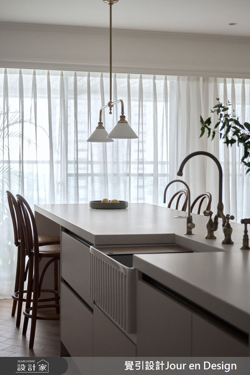 30坪新成屋(5年以下)＿英式風餐廳中島案例圖片＿覺引設計Jour en Design＿覺引_英式茶韻之25