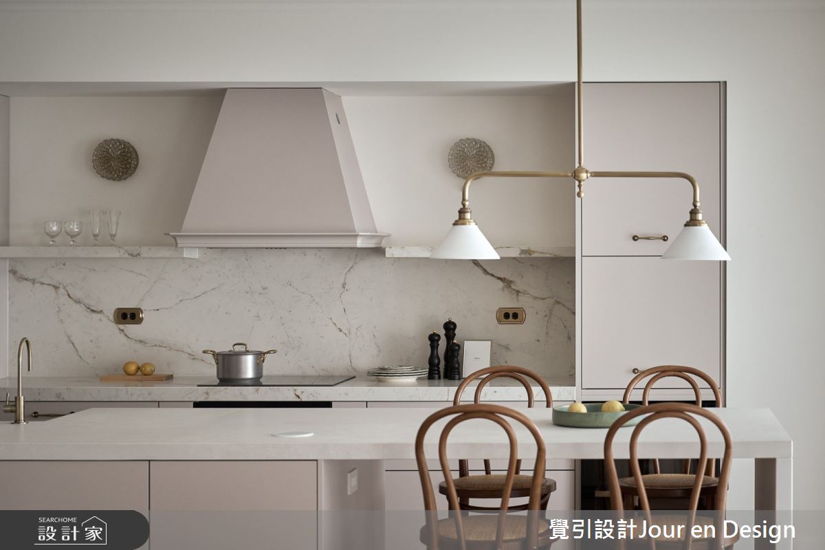 30坪新成屋(5年以下)＿英式風餐廳廚房中島案例圖片＿覺引設計Jour en Design＿覺引_英式茶韻之23