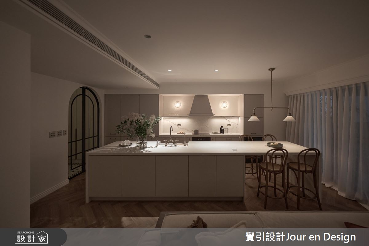 30坪新成屋(5年以下)＿英式風餐廳廚房中島案例圖片＿覺引設計Jour en Design＿覺引_英式茶韻之29
