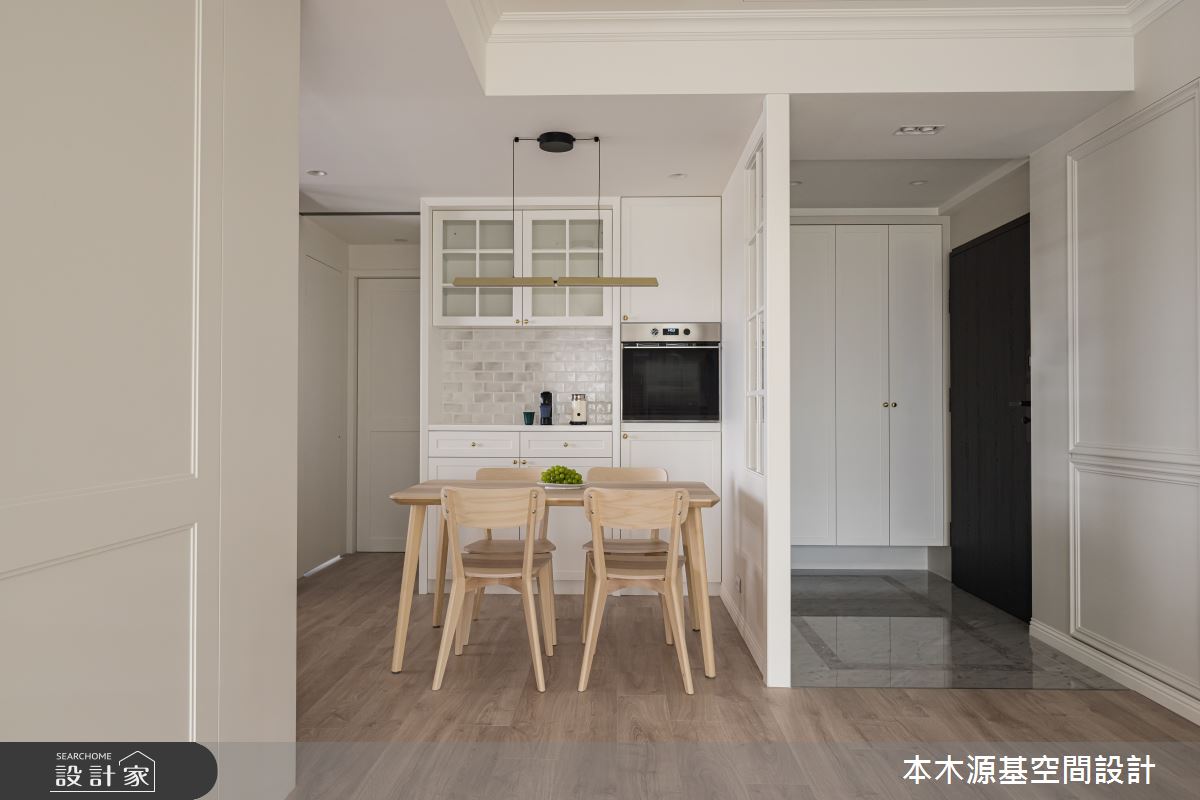 27坪毛胚屋＿美式風玄關餐廳案例圖片＿本木源基空間設計＿本木源基_專屬的色彩平衡之1