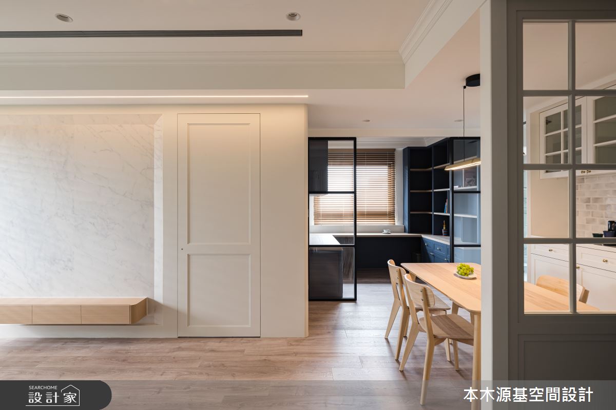 27坪毛胚屋＿美式風餐廳書房案例圖片＿本木源基空間設計＿本木源基_專屬的色彩平衡之6