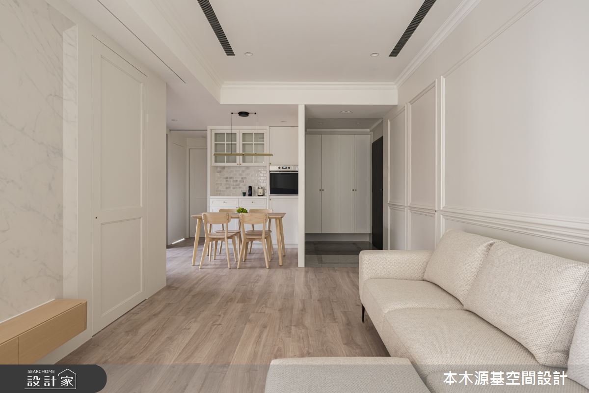 27坪毛胚屋＿美式風玄關客廳餐廳案例圖片＿本木源基空間設計＿本木源基_專屬的色彩平衡之8