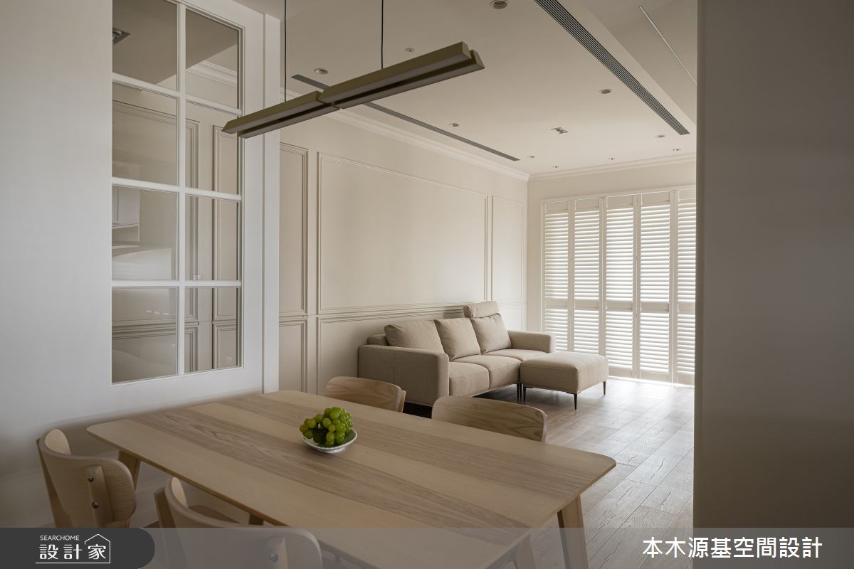 27坪毛胚屋＿美式風客廳餐廳案例圖片＿本木源基空間設計＿本木源基_專屬的色彩平衡之12