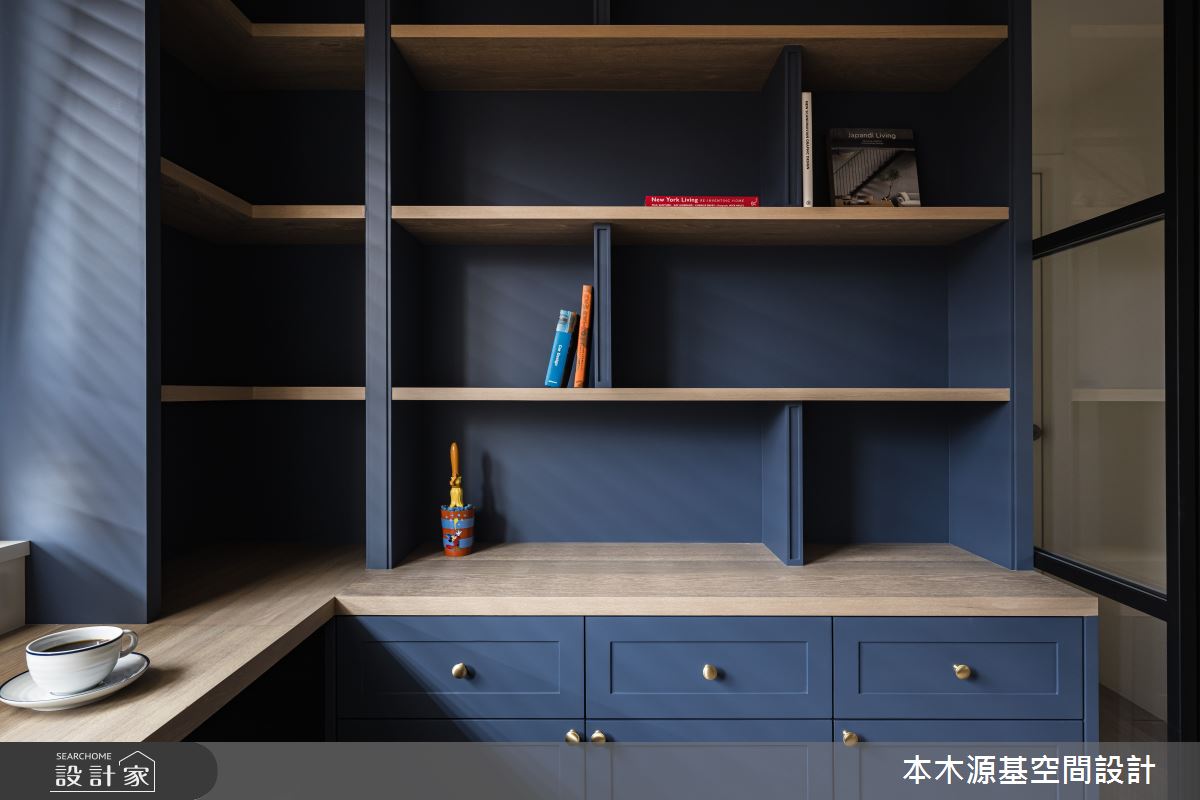 27坪毛胚屋＿美式風書房案例圖片＿本木源基空間設計＿本木源基_專屬的色彩平衡之24