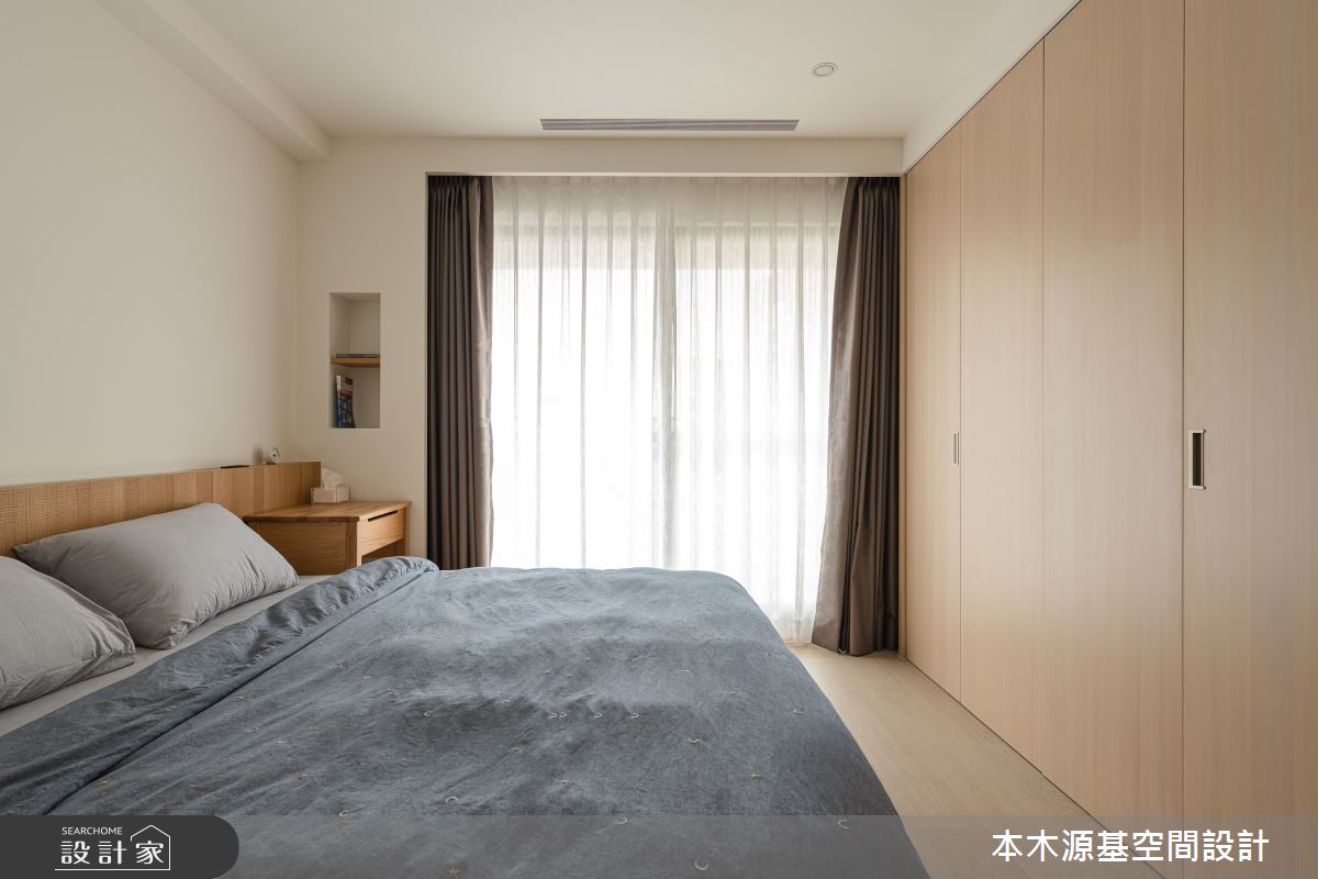 27坪中古屋(5~15年)＿日式無印風臥室案例圖片＿本木源基空間設計＿本木源基_輕•禪風的生活意象之18