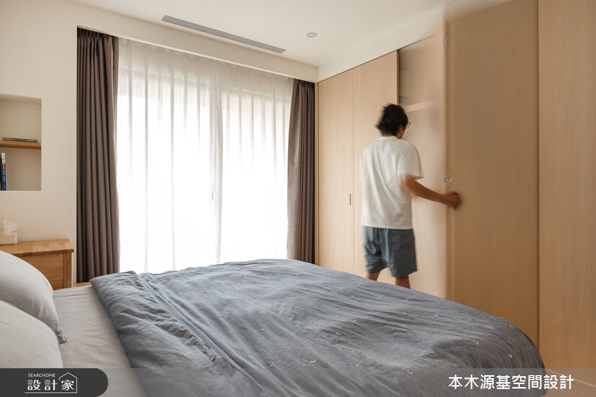 27坪中古屋(5~15年)＿日式無印風臥室案例圖片＿本木源基空間設計＿本木源基_輕•禪風的生活意象之21