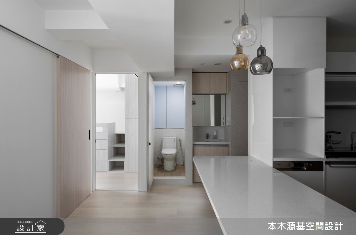 21坪老屋(41~50年)＿現代風餐廳浴室中島案例圖片＿本木源基空間設計＿本木源基_收納的極致之6