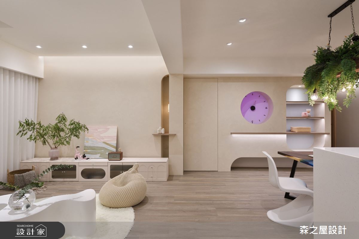 32坪老屋(16~30年)＿混搭風客廳餐廳案例圖片＿森之屋室內設計＿森之屋_繽紛童趣之2