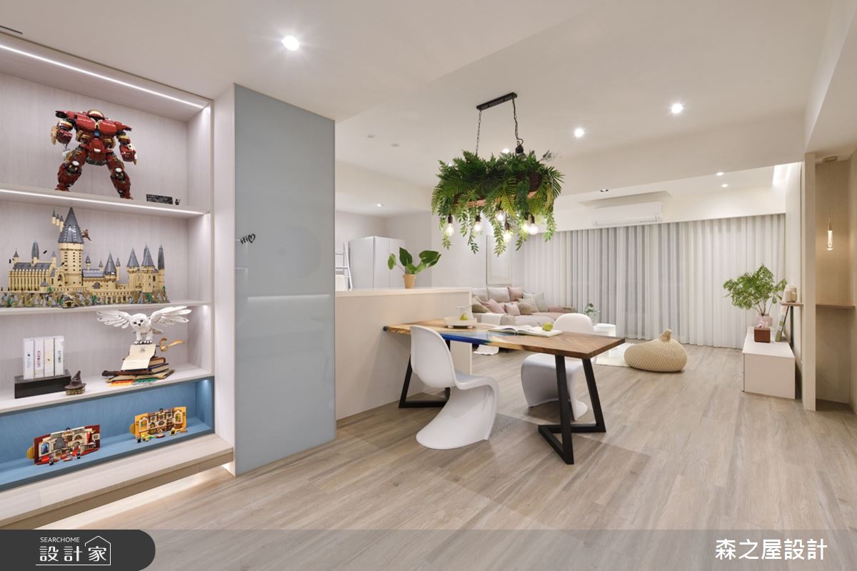 32坪老屋(16~30年)＿混搭風餐廳吧檯中島案例圖片＿森之屋室內設計＿森之屋_繽紛童趣之10