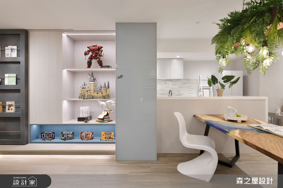 32坪老屋(16~30年)＿混搭風餐廳廚房吧檯中島案例圖片＿森之屋室內設計＿森之屋_繽紛童趣之11
